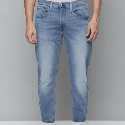 Levi's 512 Blue Cotton Tapered Fit Jeans-picture-38