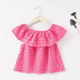 Ed-a-Mamma Kids Pink Textured Top-image-8