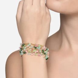 Zaveri Pearls Multi Colour Multistrand Beaded Cluster Ethnic Bracelet -ZPFK16493-19