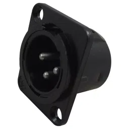 PRO SIGNAL PLUG, XLR, CHASSIS, BLACK, METAL, PSG01277-picture-31