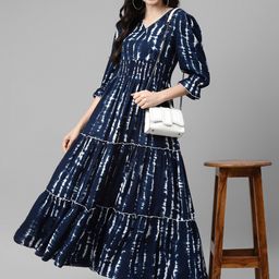 Krunal Raiyani Women Abstract Printed Daily Anarkali Kurta-picture-5