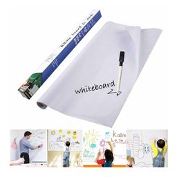 Azhari White board wallpaper for fridge ,office,school and kids room peel and stick ( PACK OF 1 BOARD ROLL AND 1 MARKER PEN )-17