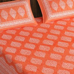 E Elma Unisex Orange Bedsheets-image-44