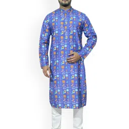 fABRIQ BY FFACE Men Quirky Printed Kurta-picture-17