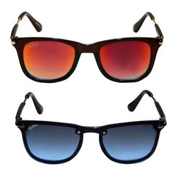 REDEX Unisex Set Of 2 Wayfarer Sunglasses-10