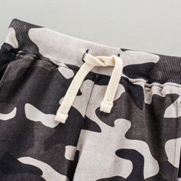 Lazy Bones Knee Length Camouflage Shorts- Brown image 4