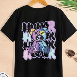 Dagcros Boys Black Tshirts-image-80