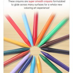 Babyhug Extra Long Erasable Crayons With Sharpener &  Eraser - Pack of 24 image 5