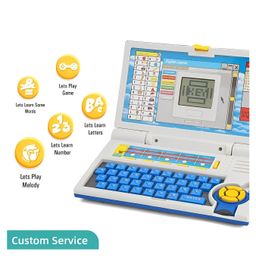 ADKD Educational English Learner Laptop with 20 Fun 20 Activities for learn,  Keyboard & Attached Mouse for Kids with  Plug & Play Feature - Blue image 5