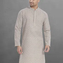 DIVISIVE Men Ethnic Motifs Kurta-image-4