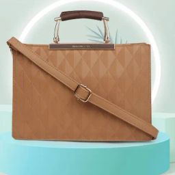 Magnolia Khaki Textured Satchel-25