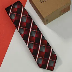 Tossido Men Woven Design Skinny Tie-image-99