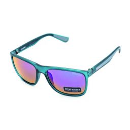 STEVE MADDEN Blue Oversize Irregular Sunglasses for Men-image-6
