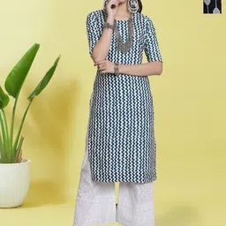 HERE&NOW Selection Of 2 Printed Straight Kurtas-image-78