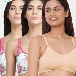 Inner Sense Multicolored Non Wired Non Padded Nursing Bra (Pack Of 3)-image-78