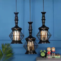 DecorativeRay Black Iron Ceiling Light - Set of 1-image-43