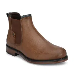 Delize Men's Tan Chelsea Boots-image-10