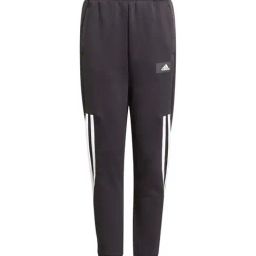 Adidas Kids Black & White Cotton Striped Joggers-image-81