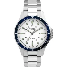 Timex Navi XL White Dial Men Watch - TW2U10900-14