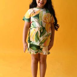 Anthrilo Kids White Printed T-Shirt with Shorts-image-44