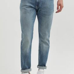 Tommy Hilfiger Blue Cotton Slim Fit Jeans-picture-41