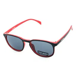 STEVE MADDEN Black Oversize Irregular Sunglasses for Men-picture-41