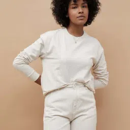 Fame Forever by Lifestyle Off White Cotton Regular Fit Top-picture-21