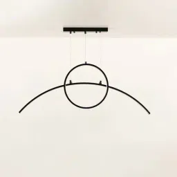 Whispering Homes Ringlet Island Linear Light - Black-image-88