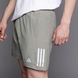 ADIDAS Men Sustainable Own The Run Heater Micro Checked Running Shorts-18