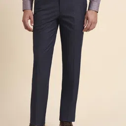 JB STUDIO Men Textured Slim Fit Formal Trouser-image-90