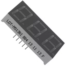 LUMEX DISPLAY, SEVEN SEGMENT, 7MM, RED, LDT-M2804RI-11