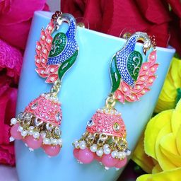 DIVASTRI Contemporary Jhumkas Earrings-image-95