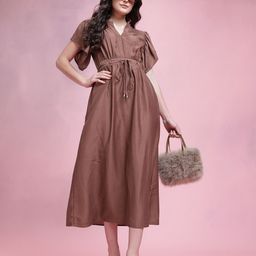 DressBerry Solid Maxi Dress-image-23