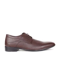 Bata Men's TOKEN Brown Derby Shoes-image-79