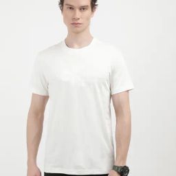 Calvin Klein Beige Cotton Regular Fit T-Shirt-image-55
