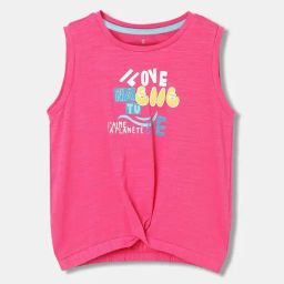 Elle Kids Pink Cotton T-shirt-image-41
