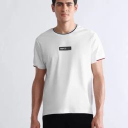 Uspa Active White Slim Fit Sports T-Shirt-image-29