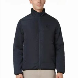 Van Heusen Navy Cotton Regular Fit Quilted Jacket-picture-12