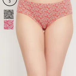 Clovia Multi Cotton Regular Fit Printed Hipster Panties - Pack Of 3-picture-12