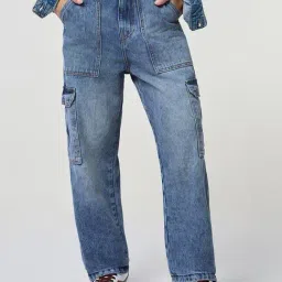 Bewakoof Blue Cotton Solid Jeans-picture-16