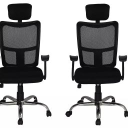DODO Trading Bravo Black High Back Office Chair (Set of 2)-19