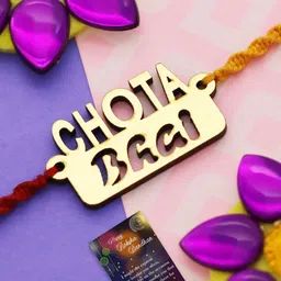 Silver Shine Rakhi with Pooja Thali Roli Chawal and Greeting Card-16