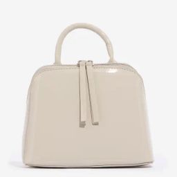 Westside Taupe Glossy Handbag-41