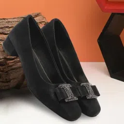 Carlton London Women's Black Casual Pumps-picture-46