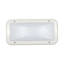 FOS LIGHTING 18W Warm White led Outdoor Rounded Rectangular Bulkhead Light image 2