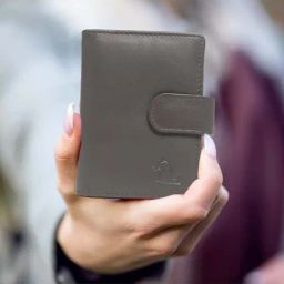 KARALeather Card holder Tan -sleek card case with Slots for 20 Credit Cards-42
