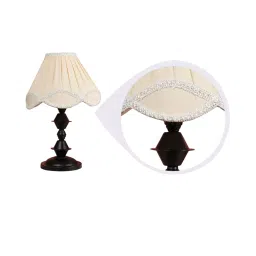 Tucasa NTU-110 B-22 Table Lamp with Metal Base (Beige) image 3