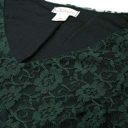 Qurvii+ Plus Size Floral Bell Sleeves Net A-Line Dress image 2