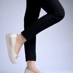 Shoetopia Women's Beige Wedge Ballets-image-46