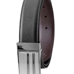 ZEVORA Black Leather Casual Belt-image-63